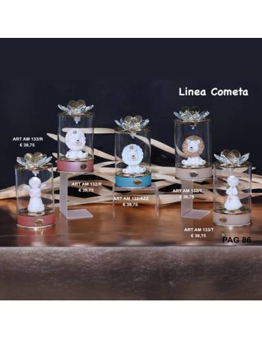 Bomboniere Marechiaro Linea Cometa lampade a led angioletti e leoncini