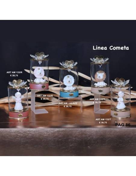 Bomboniere Marechiaro Linea Cometa lampade a led angioletti e leoncini