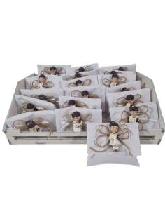 Sacchetti Comunione bambina calamita vangelo con cesto 2