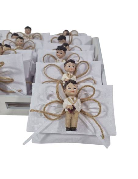 Sacchetti Comunione bambino calamita vangelo con cesto