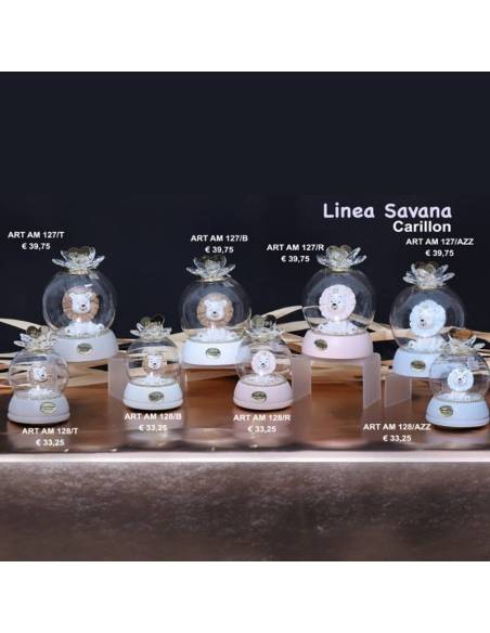 Bomboniere Marechiaro Linea Savana Carillon animaletti leoni