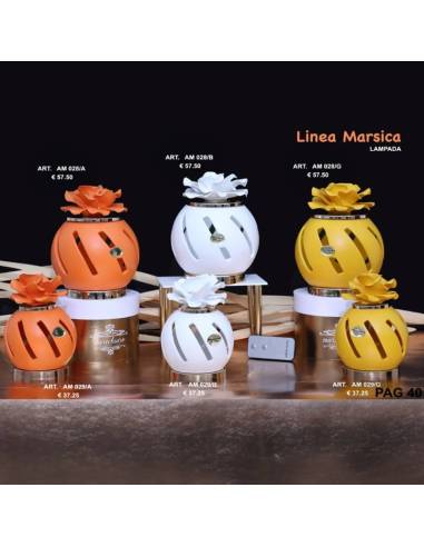 Marechiaro bomboniere Linea Marsica Lampade luce led fiori colorati