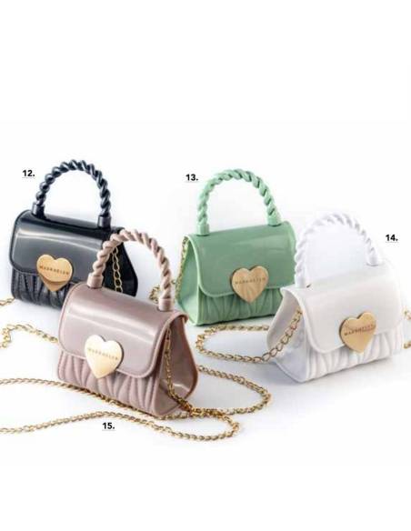 Bomboniere diciottesimo ragazza borsetta cuore tracolla