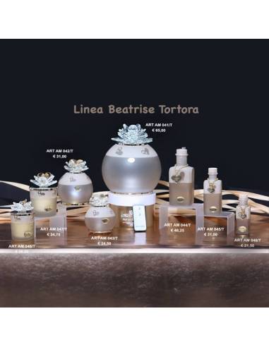 Marechiaro bomboniere Linea Beatrise Tortora lampade candele e bottiglie particolari