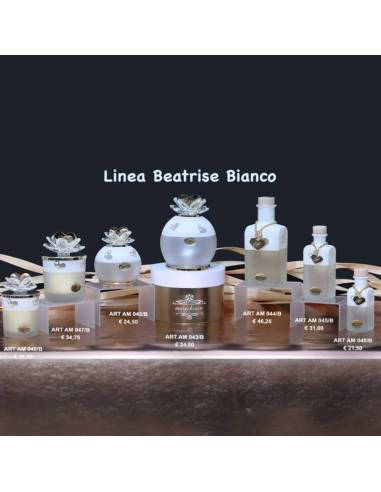Bomboniere Marechiaro Linea Beatrise Bianco lampade led candele e bottiglie originali