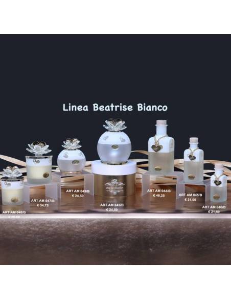 Bomboniere Marechiaro Linea Beatrise Bianco lampade led candele e bottiglie originali