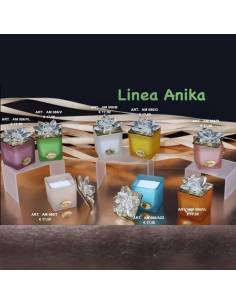 Marechiaro bomboniere Linea Anika candele profumate fiore in cristallo