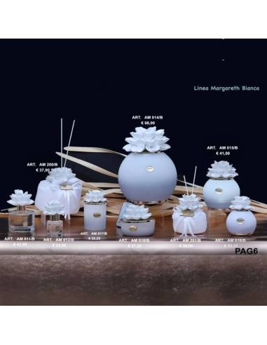 Bomboniere Marechiaro Linea Margareth bianca candele profumate diffusori e lampade led