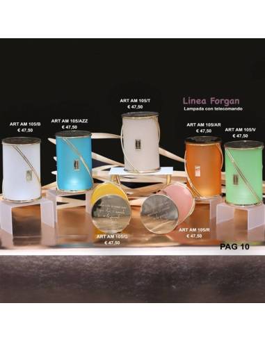 Bomboniere Marechiaro Linea Forgan lampade led con telecomando
