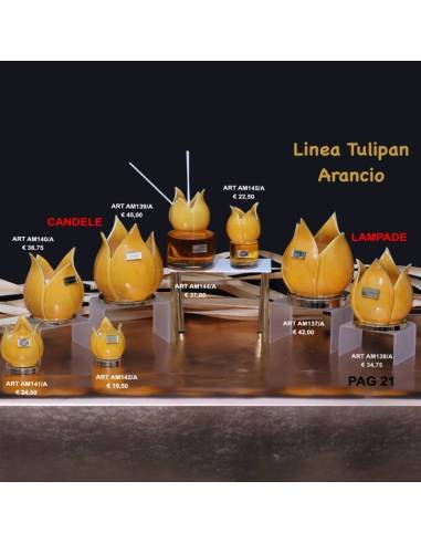 Bomboniere Marechiaro Linea Tulipan Arancio lampade led candele e diffusori ambiente