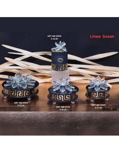 Marechiaro bomboniere Linea Susan portagioie eleganti e candela