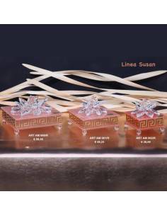 Bomboniere Marechiaro Linea Susan portagioie con fiore in cristallo