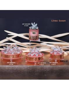 Marechiaro bomboniere Linea Susan candela profumata e portagioie eleganti