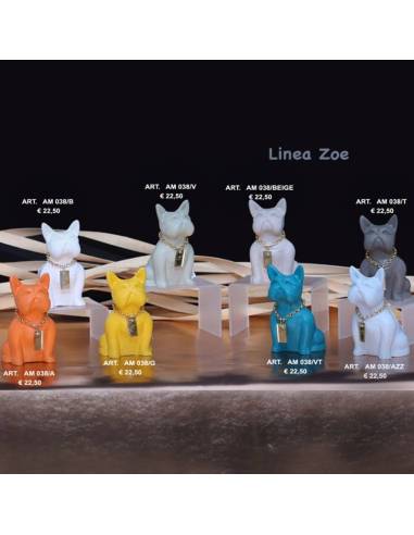 Bomboniere Marechiaro Linea Zoe originali statuine bulldog francese colorate