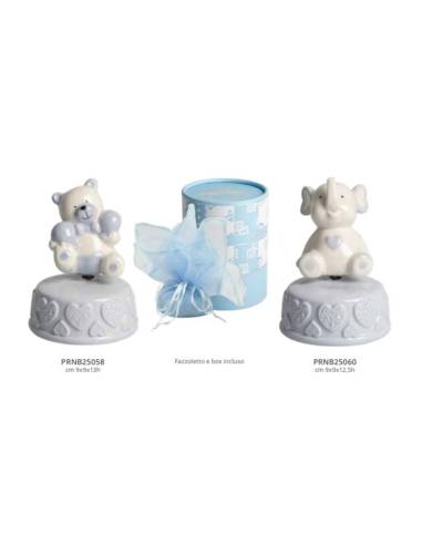 Harmony bomboniere carillon animali in porcellana lucida