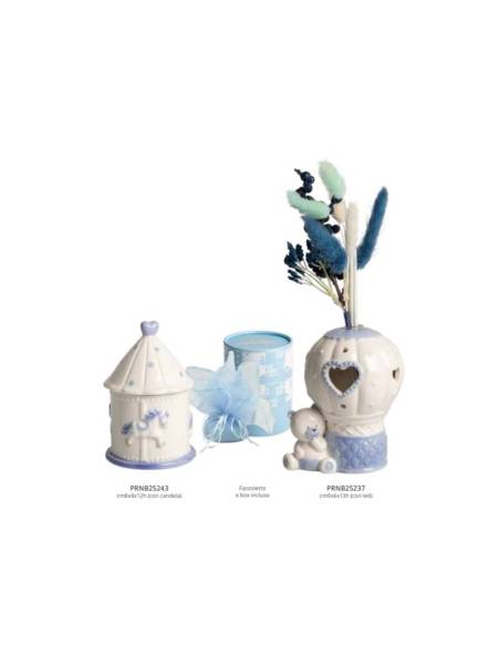 Harmony bomboniere Battesimo maschio in porcellana lucida