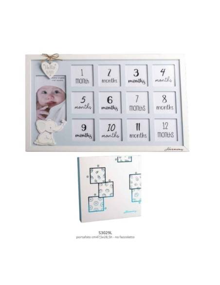 Harmony bomboniere portafoto in legno particolare con elefante