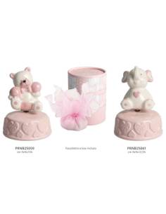 Bomboniere Harmony animaletti carillon in ceramica lucida per Battesimo