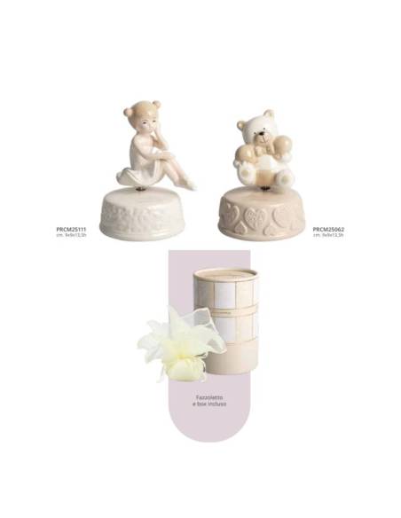 Harmony bomboniere carillon in porcellana lucida