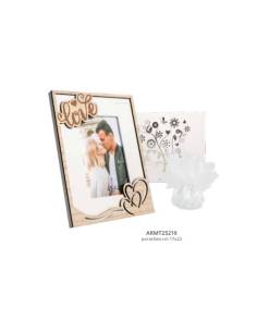 Harmony bomboniere cornice portafoto in legno per Matrimonio