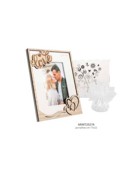 Harmony bomboniere cornice portafoto in legno per Matrimonio