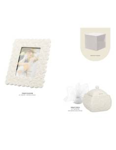 Harmony bomboniere in porcellana lucida bianca per Matrimonio