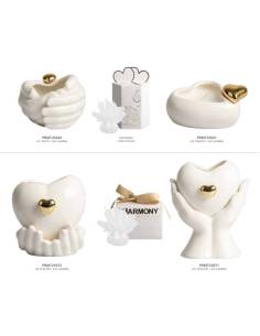 Harmony bomboniere eleganti porta candele in porcellana per Matrimonio