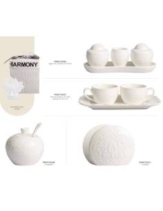 Bomboniere Harmony eleganti in porcellana lucida bianca