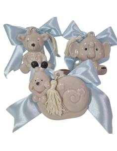 Bomboniere Battesimo economiche animaletti in ceramica completi