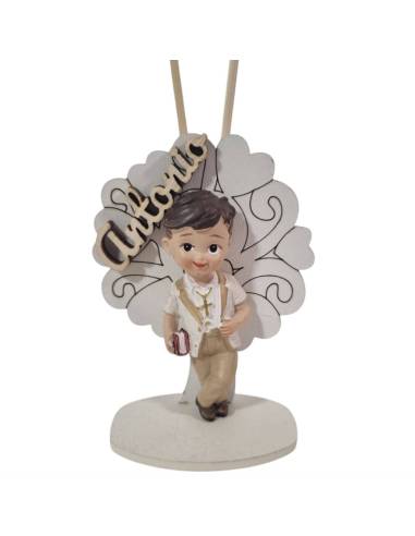 Bomboniere Comunione maschio personalizzate albero della vita profumatore