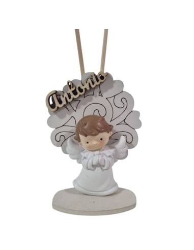 Bomboniere Comunione profumatore personalizzato angelo bianco
