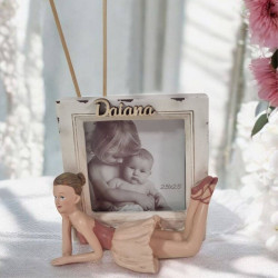 Bomboniere Comunione Profumatore ballerina portafoto con nome