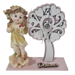 Bomboniere utili fata glitter personalizzato orologio rosa