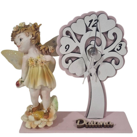 Bomboniere utili fata glitter personalizzato orologio rosa