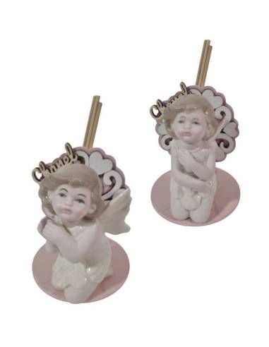 Profumatori bomboniere angeli porcellana per bambina