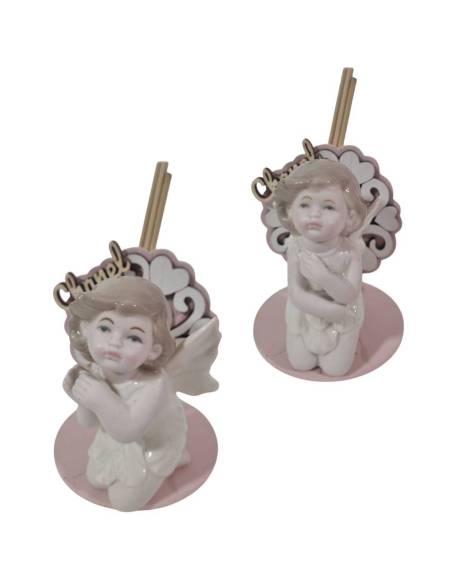 Profumatori bomboniere angeli porcellana per bambina
