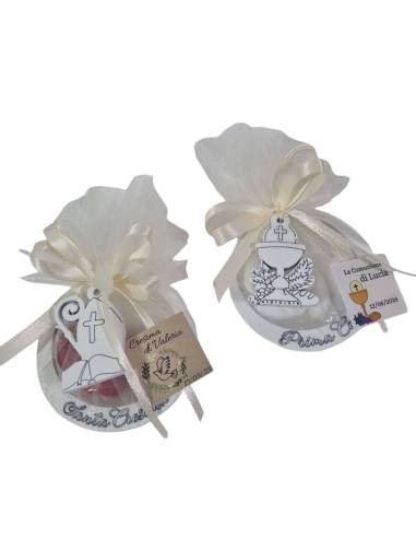 Cerchio e tulle in legno per ogni evento confetti e tag