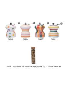 Bomboniere Cuorematto utili macinapepe dipinti a mano