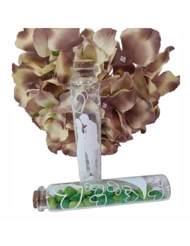 Porta confetti matrimonio provette