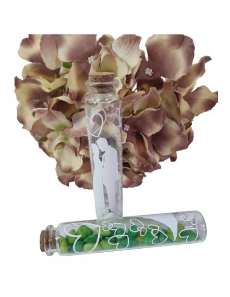 Porta confetti matrimonio provette