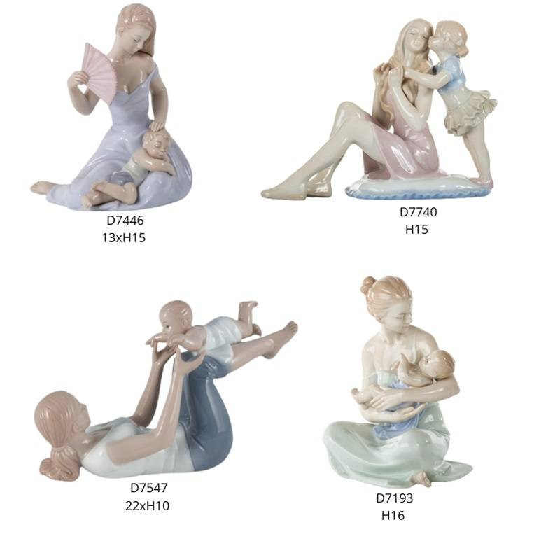 Bomboniere Morena Design statue maternità in porcellana lucida