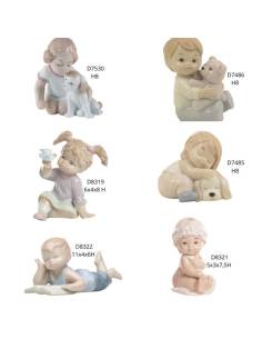 Morena Design bomboniere in porcellana lucida statue appoggio