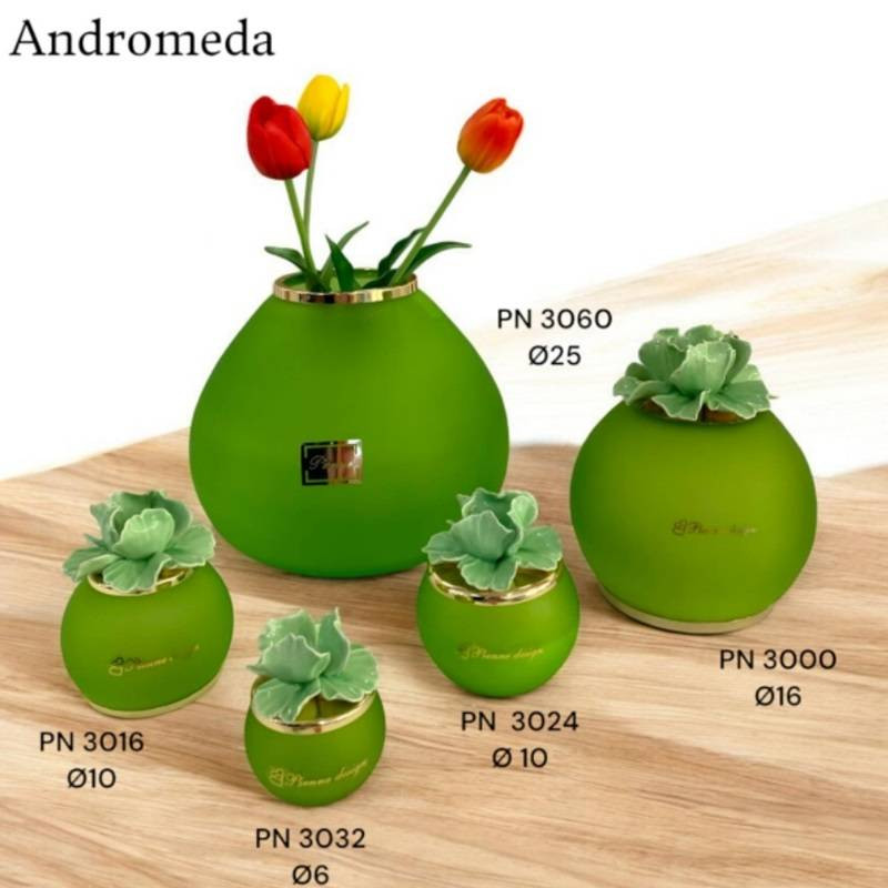 Pienne bomboniere raffinate ed eleganti fiore in ceramica mela