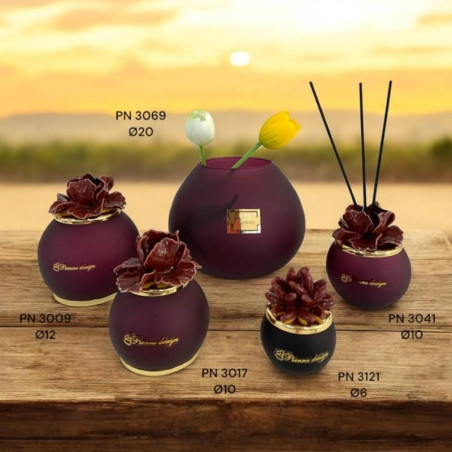 Pienne Design bomboniere particolari fiori in ceramica Linea Andromeda