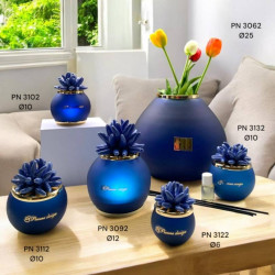 Bomboniere Pienne Design in vetro blu riccio in ceramica Linea Andromeda