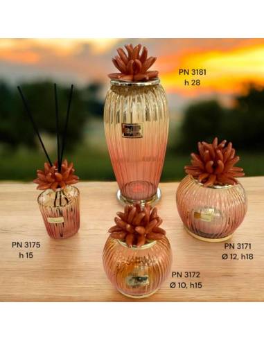 Pienne Design bomboniere moderne in vetro riccio in ceramica Linea Pegaso