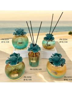 Bomboniere Pienne Design moderne in vetro fiore in ceramica Linea Antares