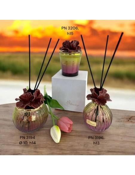 Pienne Design bomboniere profumatori e candela fiore in ceramica Linea Orsa Maggiore