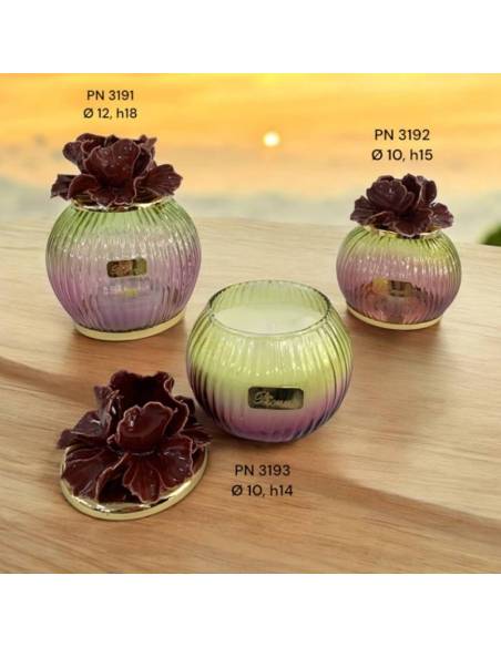 Bomboniere Pienne Design lampade a led e candela fiore in ceramica Linea Orsa Maggiore