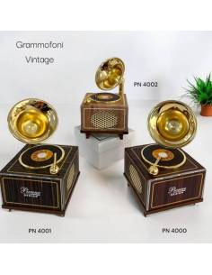 Pienne Design bomboniere musica grammofono appoggio Linea Grammofoni Vintage